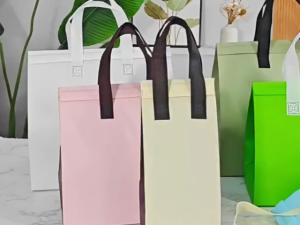 10Pcs Red Thermal Insulated Take-Away Bag Milk tea/Food Takeout Insulation Bag