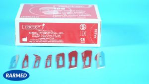 Hộp 100 lưỡi dao mổ số 10 Doctor RIBBEL ẤN ĐỘ lưỡi thẳng bản nhỏ đầu mũi bầu nhỏ - Hàng đẹp