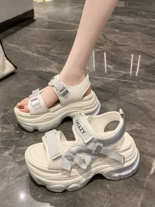 Sporty Thick Heel Sandals Womens Dad Shoes Summer New Small Size Heightening Platform Roman Shoes Comfortable Low Cut Ankle Strap