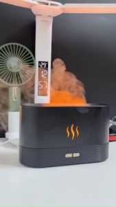 Máy xông tinh dầu tạo ẩm hình ngọn lửa nhiều màu sắc cực đẹp dercor phòng trang trí làm quà tặng