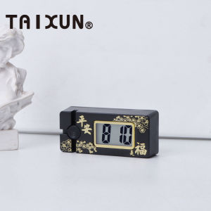 นาฬิกาอัจฉริยะสำหรับรถยนต์ นาฬิกาอิเล็กทรอนิกส์ในรถ นาฬิกาดิจิตอล กันน้ำ ไฟกลางคืน นาฬิกาตั้งโต๊ะสำหรับรถมอเตอร์ไซค์ไฟฟ้า