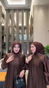 COD Leya Dress Velvet Apk Brokat Tille Dress Kondangan Dress Dewasa Terbaru 2026 Dress Lebaran Viral