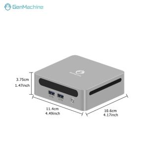 AMD | GenMachine Mini PC Computer Gaming AMD Ryzen 3 5475U 4 Core 8 Thread 4.1GHz 15W Dual HDMI LAN WIFI6 Office DDR4 NVMe Computer PC