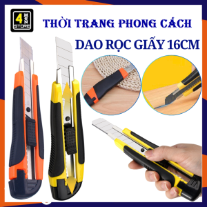 SET 2 Cây Dao Rọc Giấy Bọc Nhựa 16cm - Dao Cắt Giấy  Rọc Bìa Văn Phòng Lưỡi Thép Siêu Bén Bền Đẹp Tiện Ích / Dụng Cụ Dao Rọc  Cắt Giấy  Thùng carton Đa Năng Tiện Lợi  Dao Mini