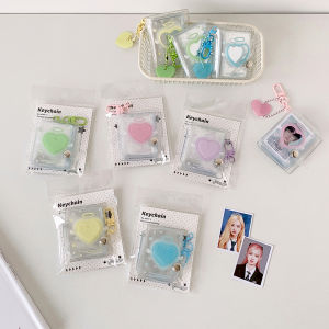 Transparent Sparkling 2-Inch Card Album Premium Shop Keychain Pendant Photo Album Student Large Head Sticker ID Card Storage Book