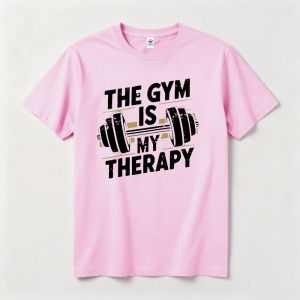 Sanrio | Funny Gym Shirts for Women Workout Weight Lifting Tshirts Weightlifting Graphic Loose Gym Is My Therapy Tee Tops Women Clothing