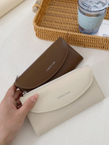 Classic Korean INS Pure Color Large Capacity Wallet for Women Long Handheld Bag Simple High-End Feel Card Holder Coin Clip