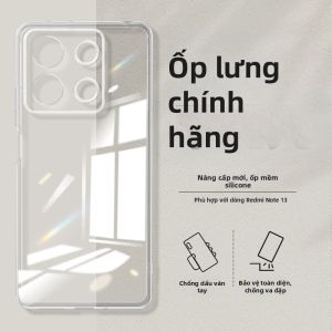 imobile | Transparent Silicone Slim Straight Edge Case for Redmi Note 13 Pro+