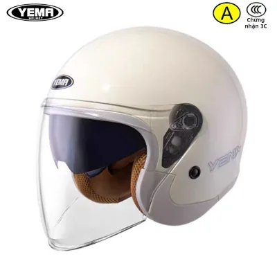 YEMA | Mũ Bảo Hiểm Mùa Đông Kính Đôi Siêu Lớn 3/4