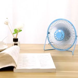 【COD】High-Quality Upgraded Metal Material Summer USB Rechargeable Light Sound Desktop Cooling Small Fan Small Portable Household Electric Fan Powerful Electric Fan For Student Bedside Desks And Electric Fans
