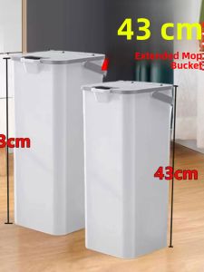 Vertical Mopping Bucket Rectangular Household Cleaning Tool Air Conditioner Water Collection Durable Plastic No Foldable