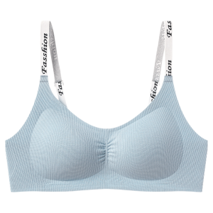 miiow | Wireless Seamless Sports Bra Womens Small Chest Gather Lift Anti-Sagging Beautiful Back Summer Thin Large Effect Underwear