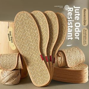 Haporri | Breathable & Sweat-absorbing Soft Linen Insoles Summer Thin Style