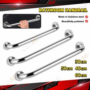 Stainless Steel Grab Bars Bathroom Shower Handle Safety Hand Rail Support Bath Assist Handle 30cm/40cm/50cm/60cm