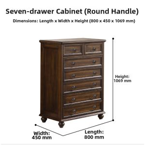 HELIDA | American Style Solid Wood Chest of Drawers