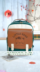Balo học sinh tiểu học Worms home balo cao cấp chống gù balo siêu nhẹ chống nước nhiều ngăn - KimChi Kids - S0050 xanh