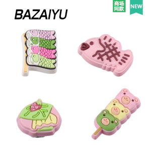 Sakura Barracuda Fish Hole Shoe Buckle Accessory Premium Feeling Crocs/Crocs Compatible Shoe Flower Design