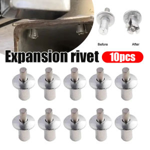 YESPERY 10pcs Hammer Drive Rivets Expansion Round Head Aluminum Nail Stainless Steel Stick Expansion Nail