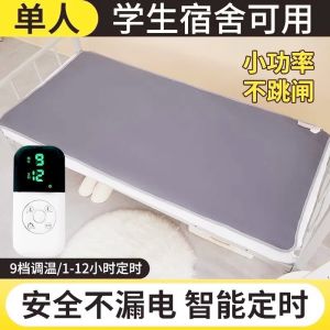 Smart Electric Blanket Single Person Student Dormitory Timed 9 Levels Temperature Adjustment Quick Warming Bedding Pad