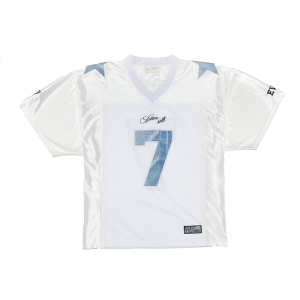 51 ฮิปฮอปอเมริกันเรโทรหมายเลข 7 เสื้อกีฬาระบายอากาศแขนสั้นเด็กชายฤดูร้อน cityboy เสื้อยืดฟุตบอลตัดกัน