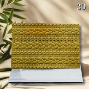 1pc newly arrived 3D embossing folder - natural woven rattan texture background convenient embossing for making cards and scrap
