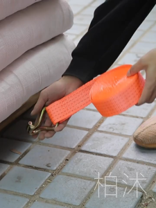 10T All Steel Tension Buckle Ratchet Tie Down Strap Cargo Belt Pickup Truck Self-Locking Rope Lashing绑带