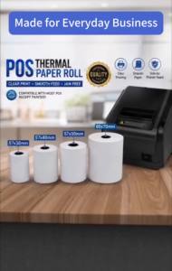 Thermal Printing Paper Receipt Rolls for POS Cash Register Machine 57x30mm 57x40mm 57x50mm 80x70mm