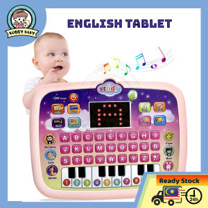 KOGGY Kids Educational Tablet Toys Kid Laptop Computer Early Learning Toy Teach Musical Education Toys Mainan Bayi Girl Boy Baby Child intelligent teaching Mini Tablet Pad Educational Learning Letter Toy with Music Sounds Mainan Kanak Had