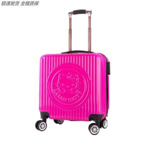 Childrens 18-Inch Carry-On Suitcase 3D Cartoon Universal Wheel Travel Bag Gender Neutral Fashionable Polyester Luggage for Kids