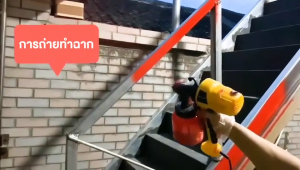 REAIM เครื่องพ่นสี ไร้สาย รุ่นท๊อป 800ML เครื่องพ่นสีกำลังสูง 3000W เครื่องพ่นสีไฟฟ้า เครื่องพ่นสีไร้สาย (ใช้ได้ทั้งสีน้ำ + สีน้ำมัน) เครื่องพ่นสีมือถือซึ่งสามารถพ่นสีได้อย่างต่อเนื่อง