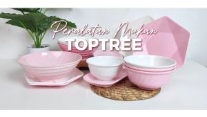 PRUMU Piring Saji Melamin 7 inch - Piring Aesthetic - Piring Segi Enam - Piring Saji - P4108