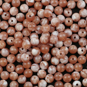 10MM Imitation Acrylic Champagne Color Round Beads Spacers Loose For Jewelry Making DIY Necklace Bracelets Earring Accessories