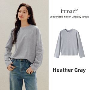 INMAN | White Cotton Long Sleeve Base Layer T Shirt