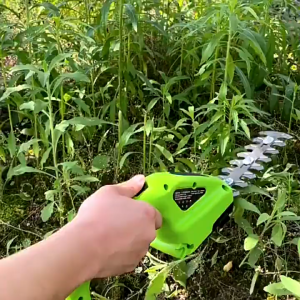 ✨SG【stock】7.2V Electric Grass&Shrub Shear 2 in 1 Lithium-ion Rechargeable Cordless Hedge Trimmer Weeding Shear