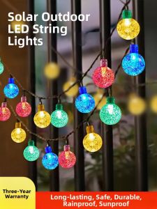 PAIMIJI | Colorful Waterproof Outdoor Bubble Light String for Patio and Balcony Decoration