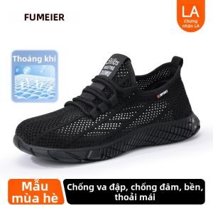 GUYISA | Giày Bảo Hộ Nam Thoáng Khí Chống Đâm Xuyên Cách Nhiệt Đế Mềm Nhẹ