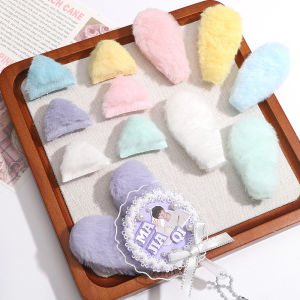 ที่รัดผมเครื่องประดับผมสองด้านสำหรับเด็กผู้หญิงตุ๊กตาน่ารักๆหูกระต่ายวัสดุงานฝีมือแบบ DIY สำหรับการตกแต่งหูใหญ่