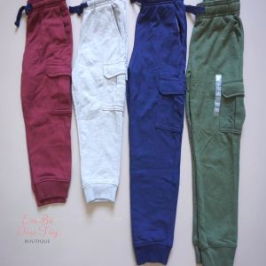 Quần jogger túi hộp bé trai 5-50kg thun da cá VNXK CA OSH. Quần dài túi hộp bé trai mẫu giáo cấp 1 2 3 teen size nhí size đại