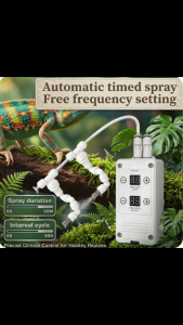 Automatic Reptile Misting System Controller | Smart Timed Spray Water Pump Humidifier | Intelligent Terrarium Mist Timer
