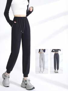 Warrior | Slim Fit All-Match Fleece Jogger Pants For Petite Women