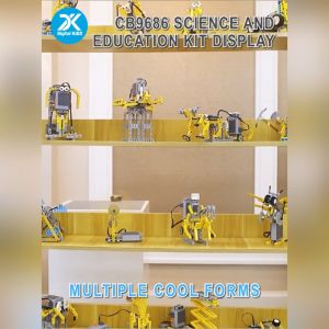 คอร์สเรียนหุ่นยนต์ออนไลน์ 1 ชม. แถมฟรี!! หุ่นยนต์ STEAM Education CB9686 SCIENCE AND EDUCATION SET (Storage Bucket) (สามารถประกอบได้มากกว่า 58 แบบ)