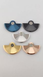 NH35 Oscillating Weight Rotors Radial Sunburst Line Texture Metal Rotors Compatible Fit NH35 36 38 4R Movement Replacement Parts