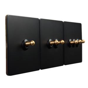 BaldeVance | Retro Industrial Style Brass Switch Panel Socket