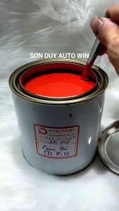 Sơn mờ cam đỏ - Sơn ô tô xe máy 2k mờ sẵn lon 1kg