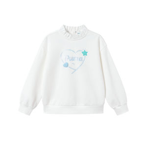 PUMA | Fall Long Sleeve Lightweight Girls Hoodie Sweet Ruffle Collar