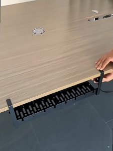 Space-Saving Extendable Under Desk Cable Management Wire Organizer Tray Storage Tray Desk Socket Holder Durable Carbon Steel Organizers Storage
