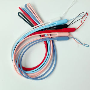 Long Soft Silicone Lanyard Neck Strap Phone Keychain Badge Holder USB Flash Drive Certificate Card Case Drop Rope Accessories
