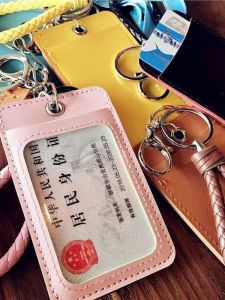 เคสใส่บัตรแบบเรียบง่ายพร้อมหัวเข็มขัด กระเป๋าใส่บัตรโดยสาร กระเป๋าใส่บัตรเข้าสู่ระบบ กระเป๋าใส่บัตรทำงาน กระเป๋าใส่บัตรรถไฟใต้ดิน