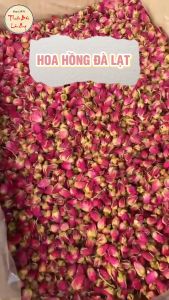 Nụ hoa hồng Đà Lạt 1kg trà hoa hồng đẹp da an thần ngủ ngon tốt cho sức khỏe