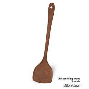 AMW | Heat Resistant Long Handle Wooden Spatula